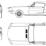 Shelby GT 500 blueprint