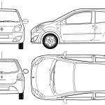 Renault Twingo blueprint