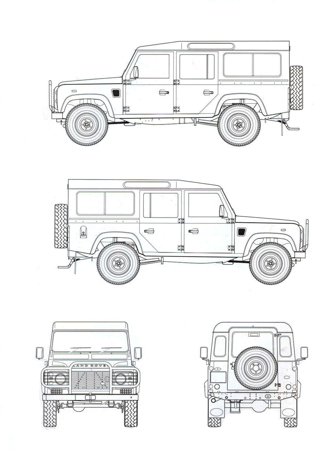 Land Rover Defender blueprint