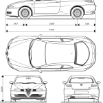 Alfa Romeo GT blueprint