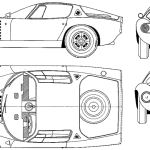 Alfa Romeo Giulia TZ blueprint