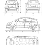 Audi A2 blueprint