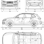 Audi Q5 blueprint