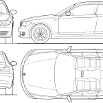 BMW 1-Series E82 blueprint