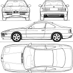 BMW 8-Series E31 blueprint