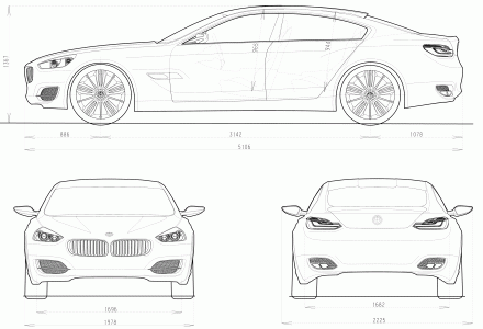 BMW CS Concept blueprint