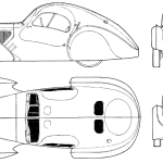 Bugatti Type 57 blueprint
