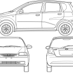 Chevrolet Aveo blueprint