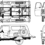 Chevrolet K5 Blazer blueprint