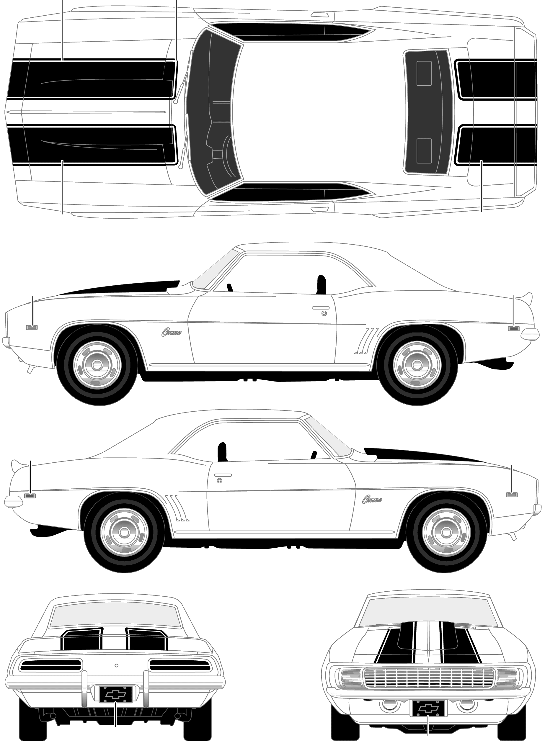 Chevrolet Camaro Z-28 blueprint