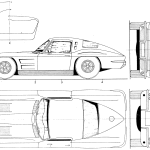 Chevrolet Corvette C2 blueprint