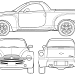 Chevrolet SSR blueprint