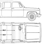 Chevrolet Suburban blueprint