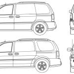 Chevrolet Uplander blueprint
