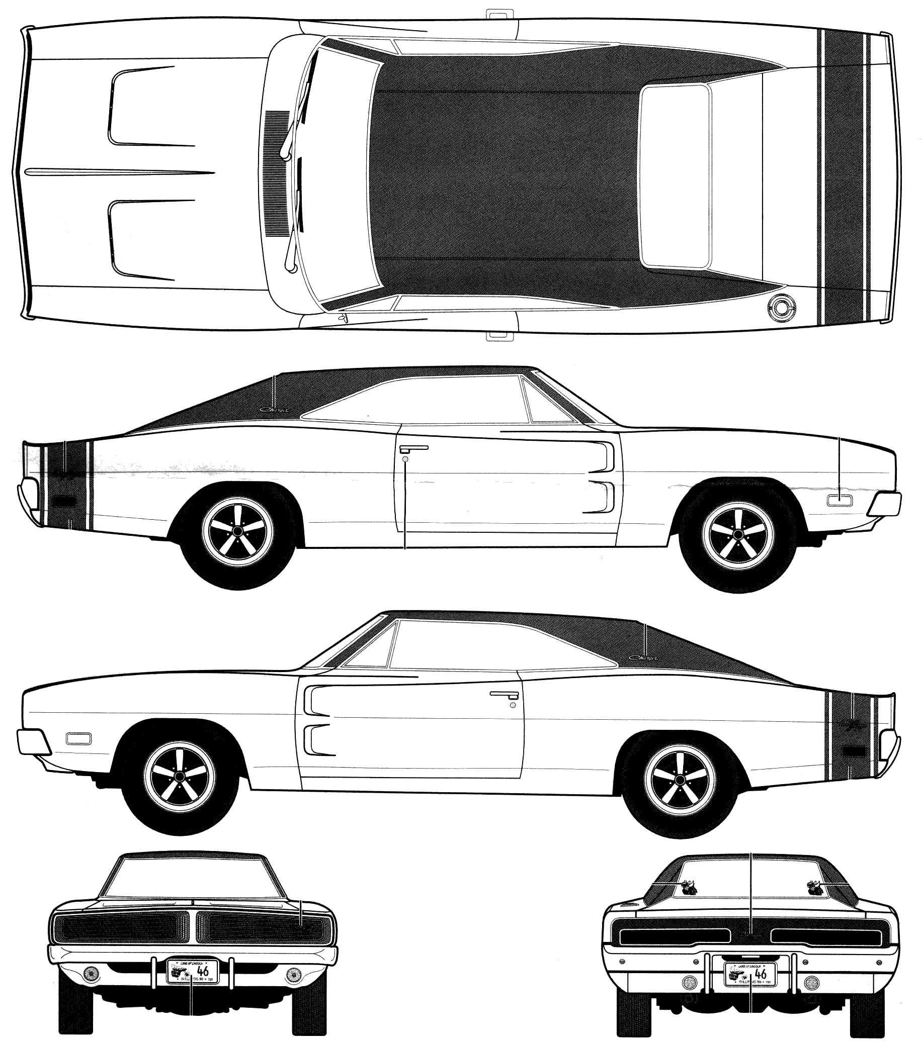 Dodge Charger blueprint