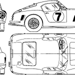Ferrari 250 GT blueprint