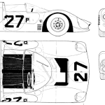 Ferrari 330 P3 blueprint