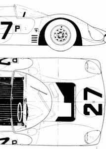 Ferrari 330 P3 blueprint