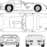 Ferrari 330 P LM blueprint