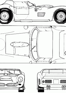 Ferrari 330 P LM blueprint