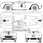 Ferrari 375 MM blueprint