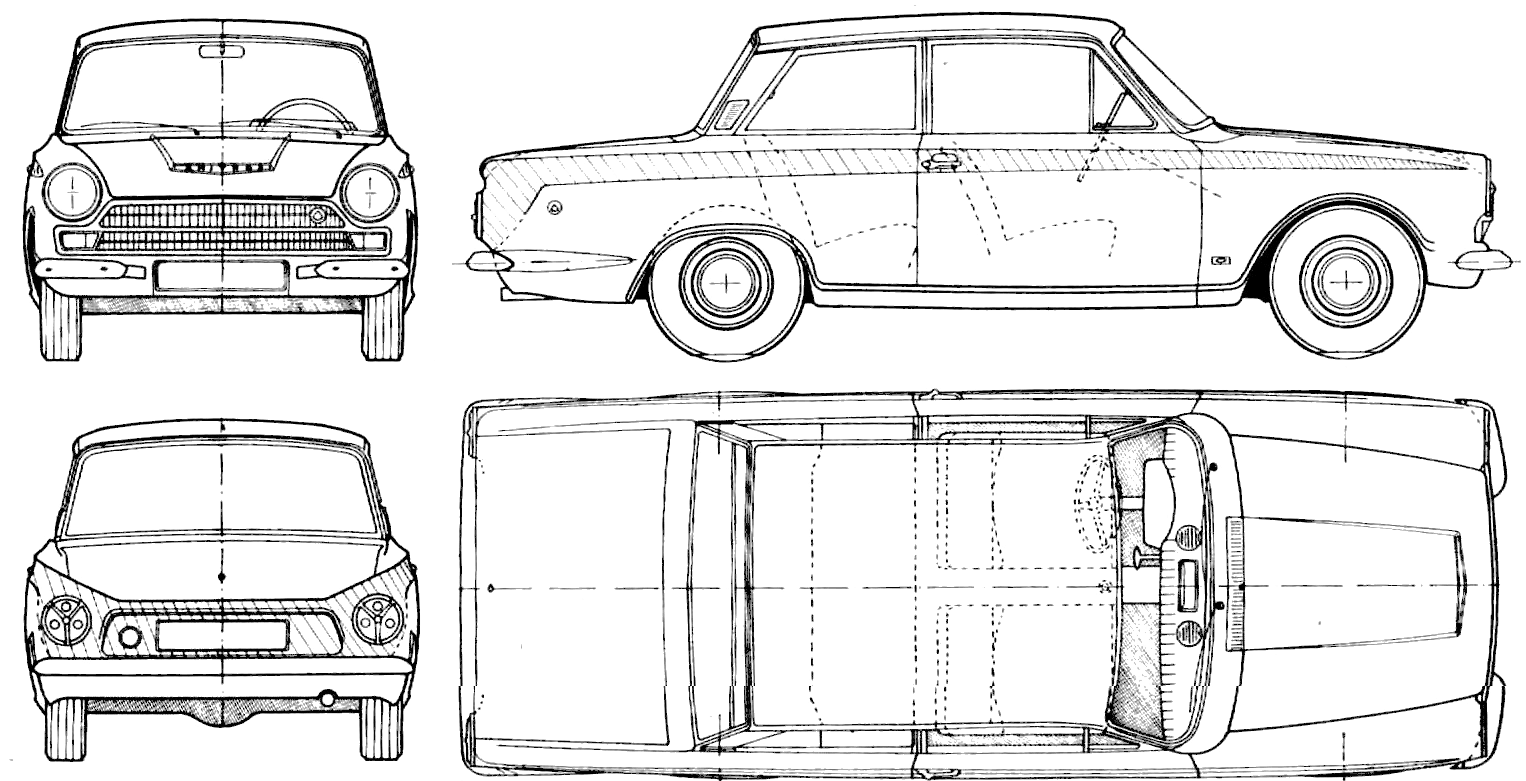 Ford Cortina blueprint