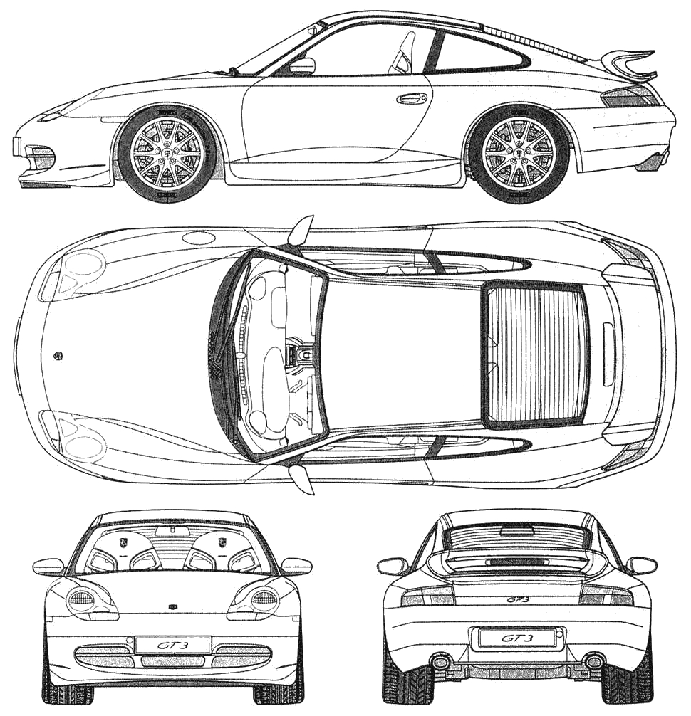 Чертежи для моделирования. Порше 911 турбо чертежи. Porsche 911 Singer чертежи. Porsche 911 gt3 Blueprint. Porshe 911 Blueprint.