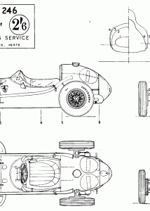 Ferrari 246 F1 blueprint