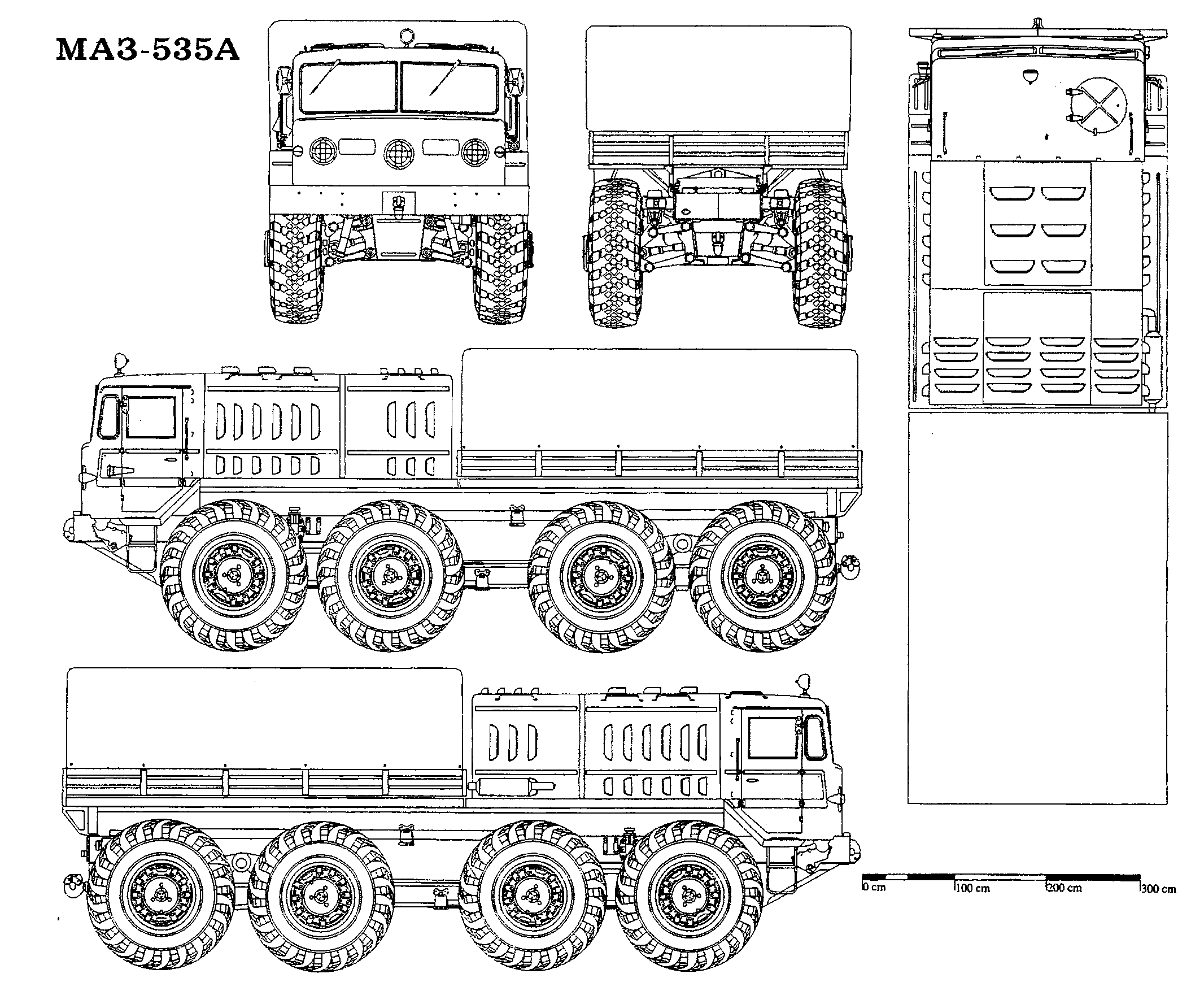 MAZ-535 blueprint