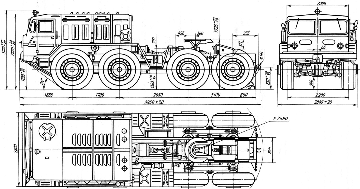 MAZ-537 blueprint