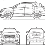 Cadillac SRX blueprint