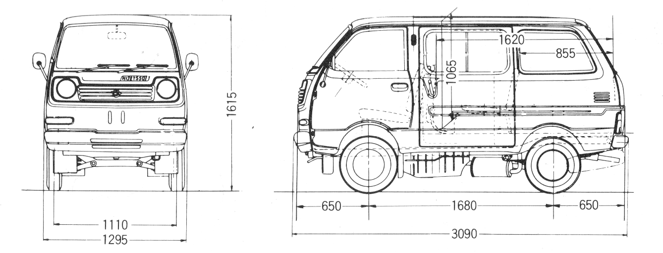 Daihatsu Hijet 550 blueprint