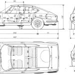 Fiat Dino blueprint