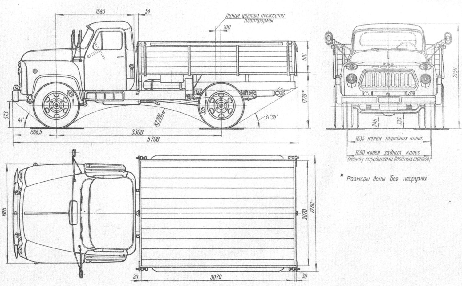 GAZ-53 blueprint