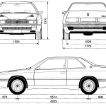 Maserati Ghibli blueprint