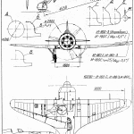 Polikarpov I-180 blueprint