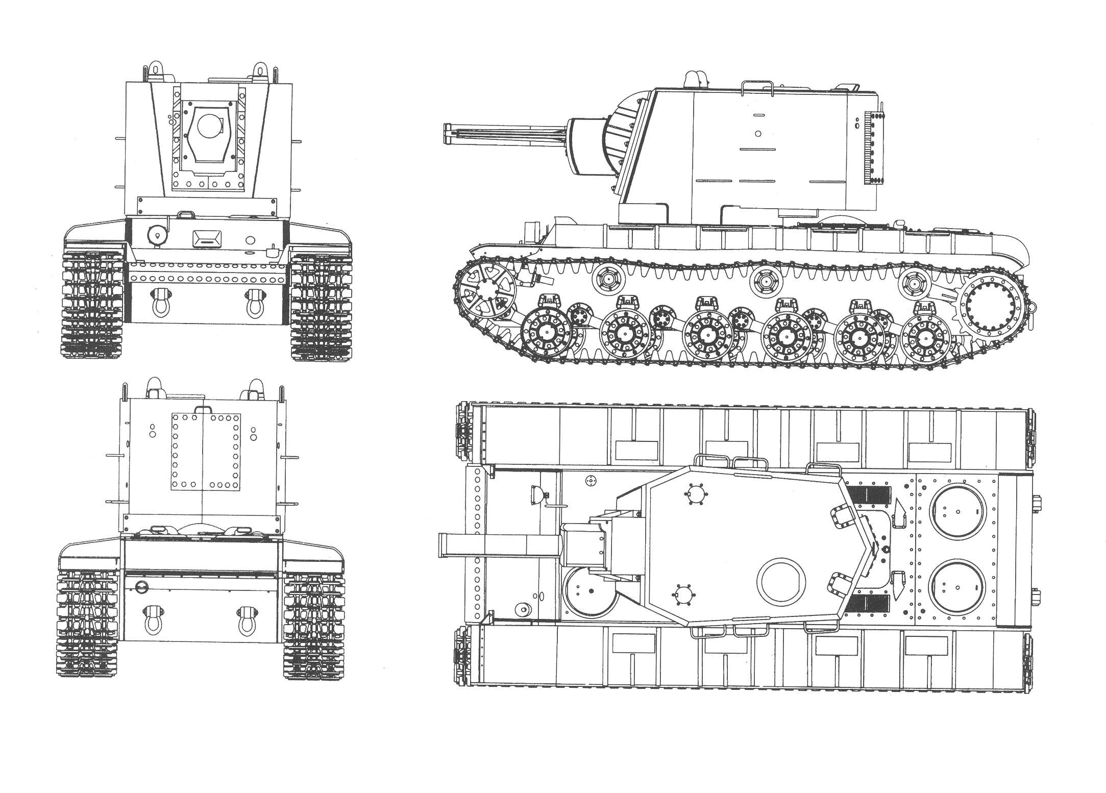 KV-2 blueprint