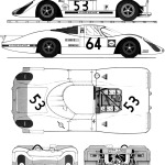Porsche 908 blueprint