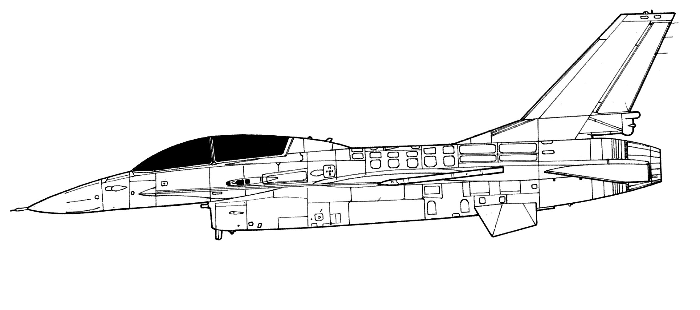 F-16 Fighting Falcon blueprint