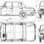 Wartburg 353 blueprint