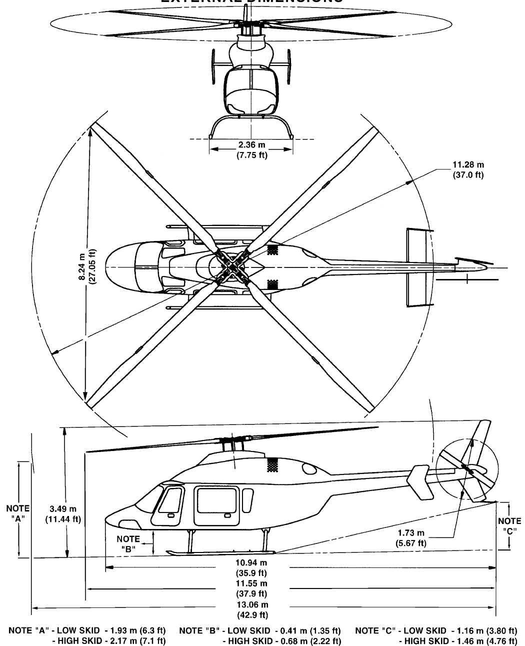 Bell 427 blueprint