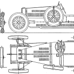 Bugatti Type 35c blueprint