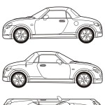 Daihatsu Copen blueprint