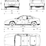 Fiat Coupé blueprint