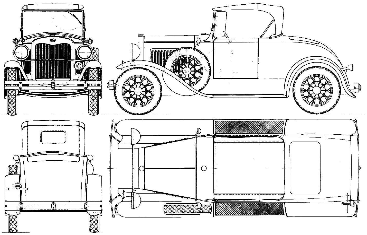 Ford Model A blueprint