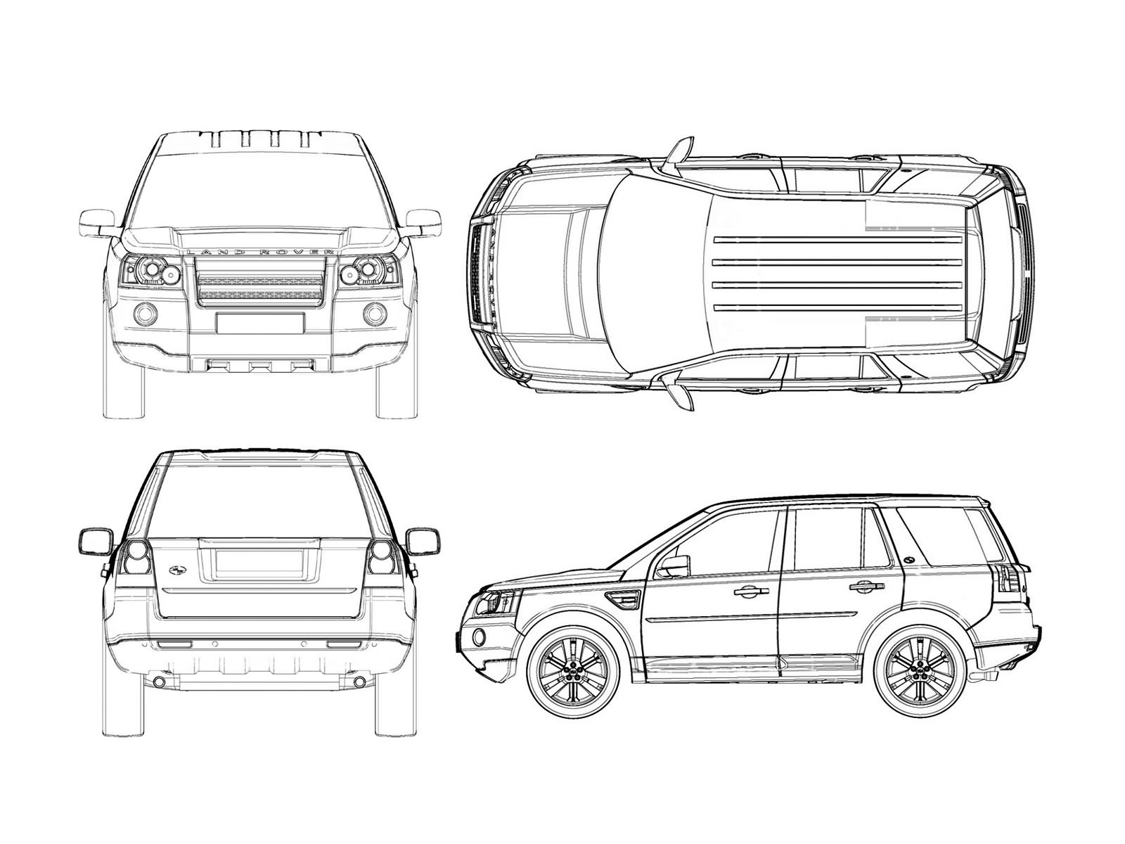 Land Rover Freelander 2 blueprint