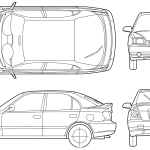 Hyundai Accent blueprint