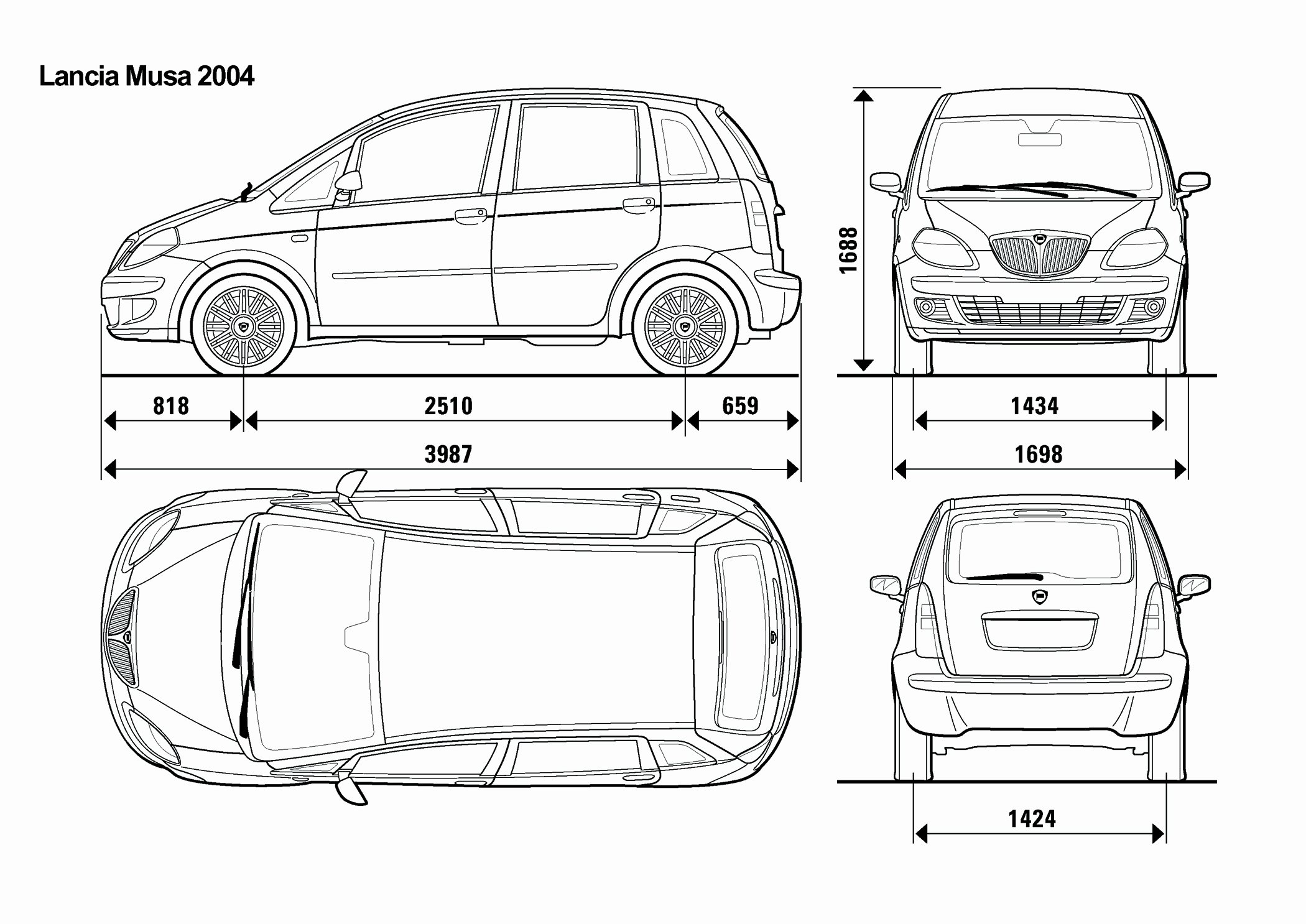 Lancia Musa blueprint