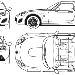 Mazda MX-5 blueprint