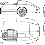 Mercedes-Benz 300 SLS blueprint